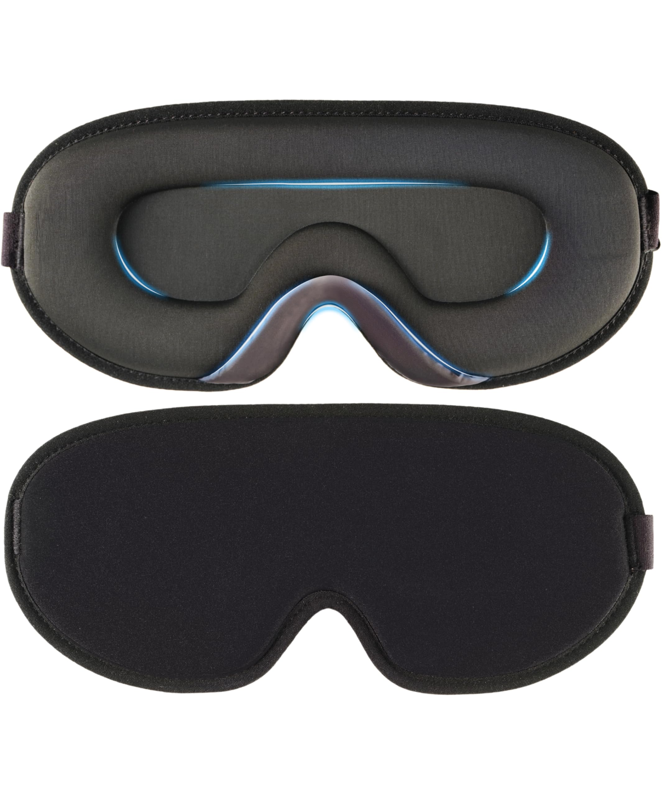 100% Blackout Sleep Mask for Women & Men – Ultra-Soft Ergonomic 3D Contoured Eye Mask wi...