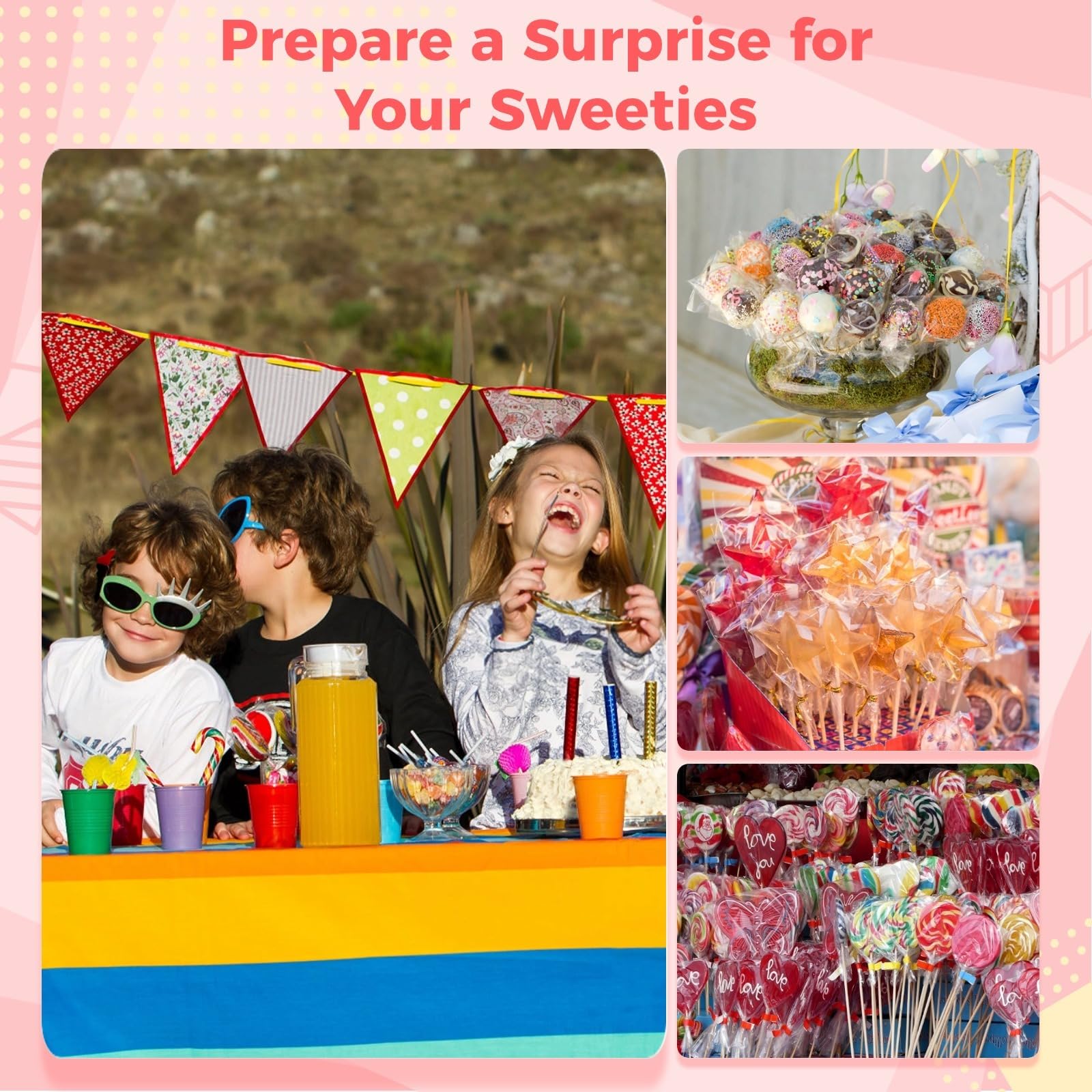 Generisch 1002-teiliges Cake Pop Stand- und Hüllen-Set, 21-Loch Acryl-Displayständer, Formzange, Beutel und Drehverschlüsse, Stiele, DIY-Zubehör für Lollipops, Bonbons, Schokolade