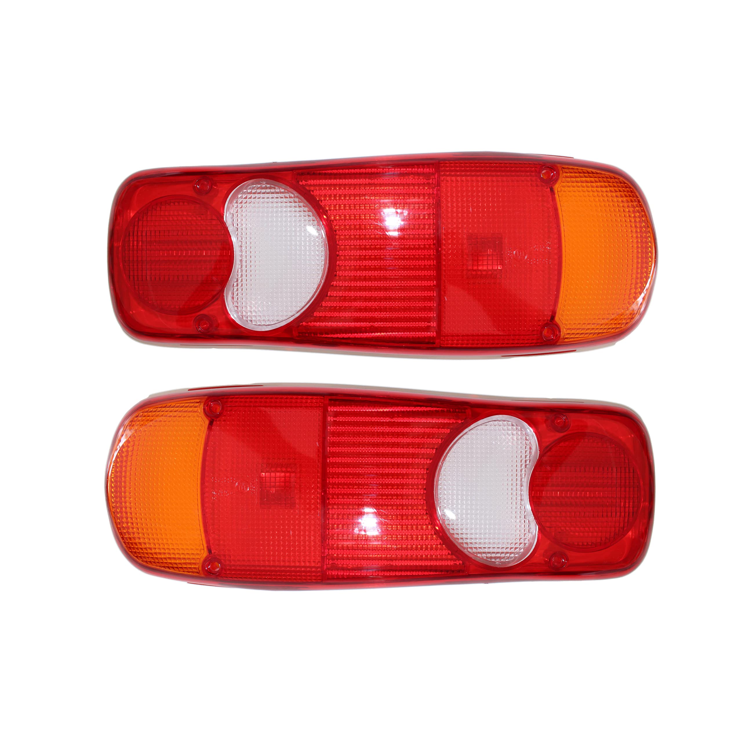 Teardrop Rear Replacement Lamp Lenses Pair Compatible with DAF LF45 LF55, Jumper, VOLVO FE FL, Premium Eurocargo Stralis Massif 1451482, 20745060, 84553910, 5010392231 (2)