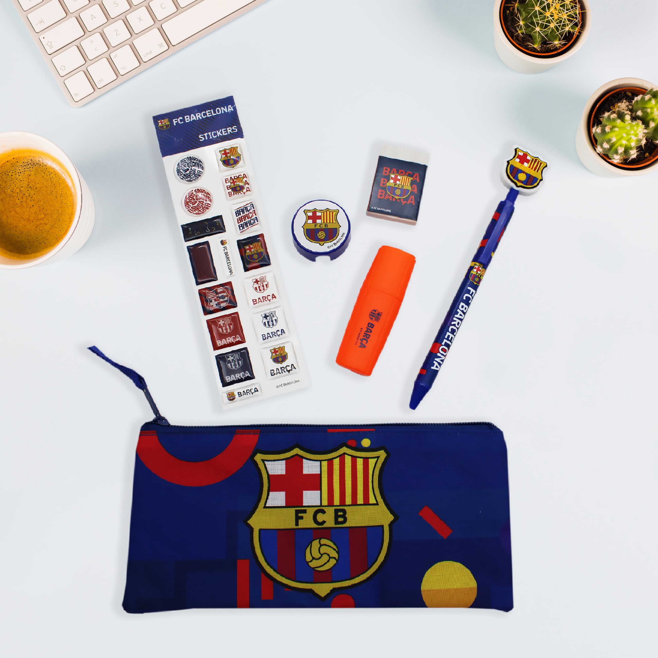 Set Cancelleria FC Barcelona Ufficiale - Astuccio, Penne, Matita E Accessori | Colore Blu, Prodotto Licenziato - Foto 11