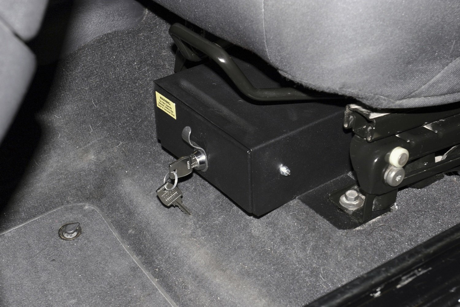 Tuffy Security Products Front Driver Side Underseat Drawer - '03-06 Wrangjer TJ; w/Flip Seat (Black)