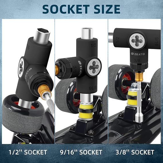 Multi-Function Skatboard Tool and Grip Tape Sandpaper Sheet