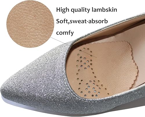 Miniatura 5 de Almohadillas de tacón alto de piel de cordero prémium para la bola del pie para evitar resbalones, almohadillas metatarsianas extrasuaves adhesivas,