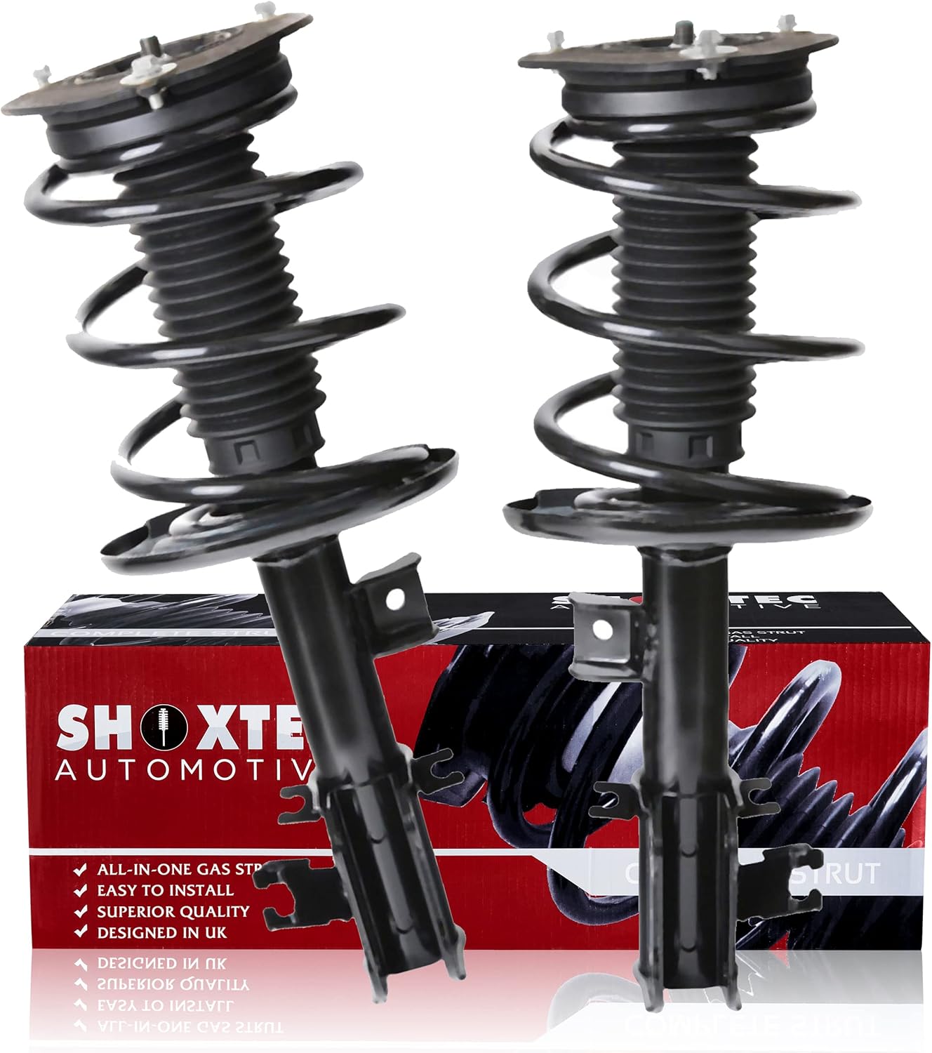 Shoxtec Front Pair Complete Struts Replacement for 2007-2012 Nissan Altima V6 Engine Coil Spring Assembly Shock Absorber Repl. Part no. 2331839