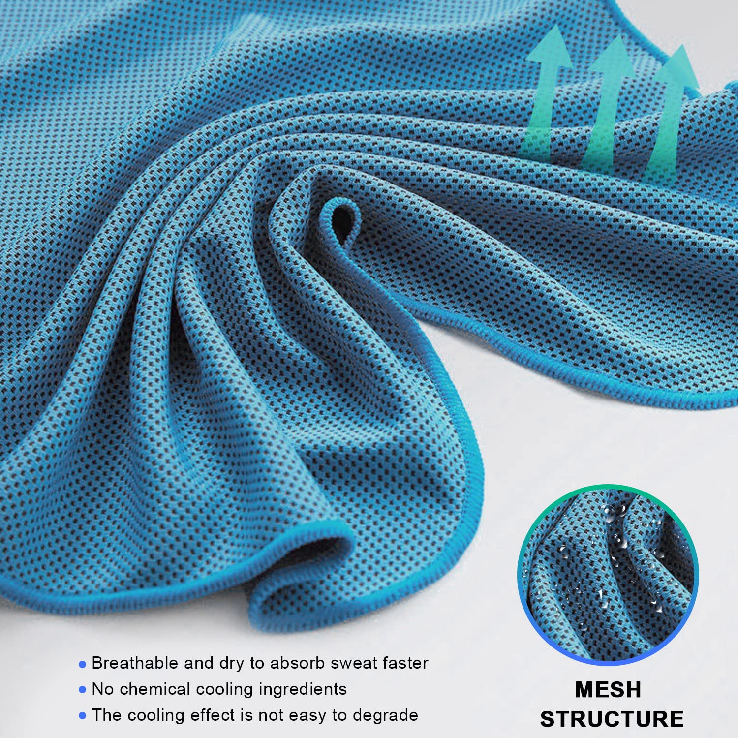 Asciugamano Rinfrescante Microfibra Telo Raffreddamento Palestra Salvietta Refrigerante Sportivo Cooling Towel