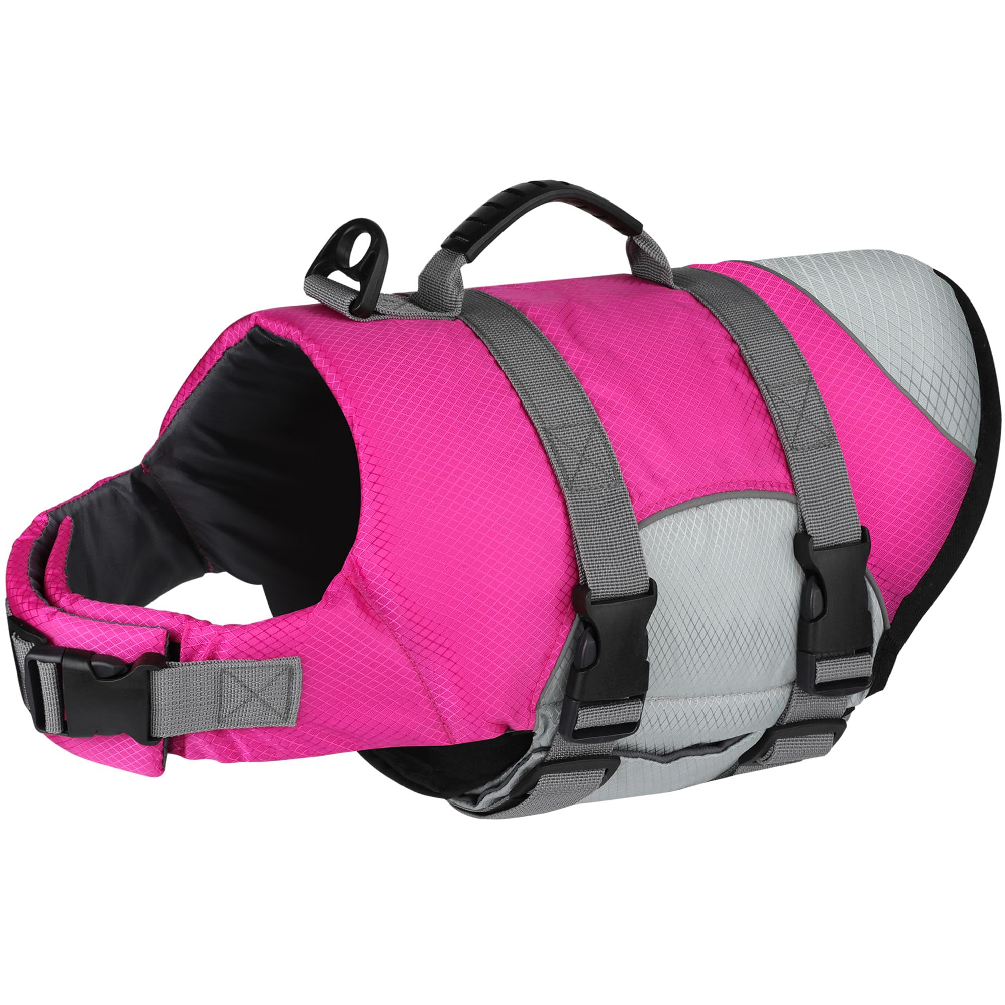 Dogcheer Dog Life Jacket, Reflective Dog Life Vest for Swimming Boating, Adjustable Puppy Swim Vest Ripstop Pet PFD Flotation Vest Preserver Small