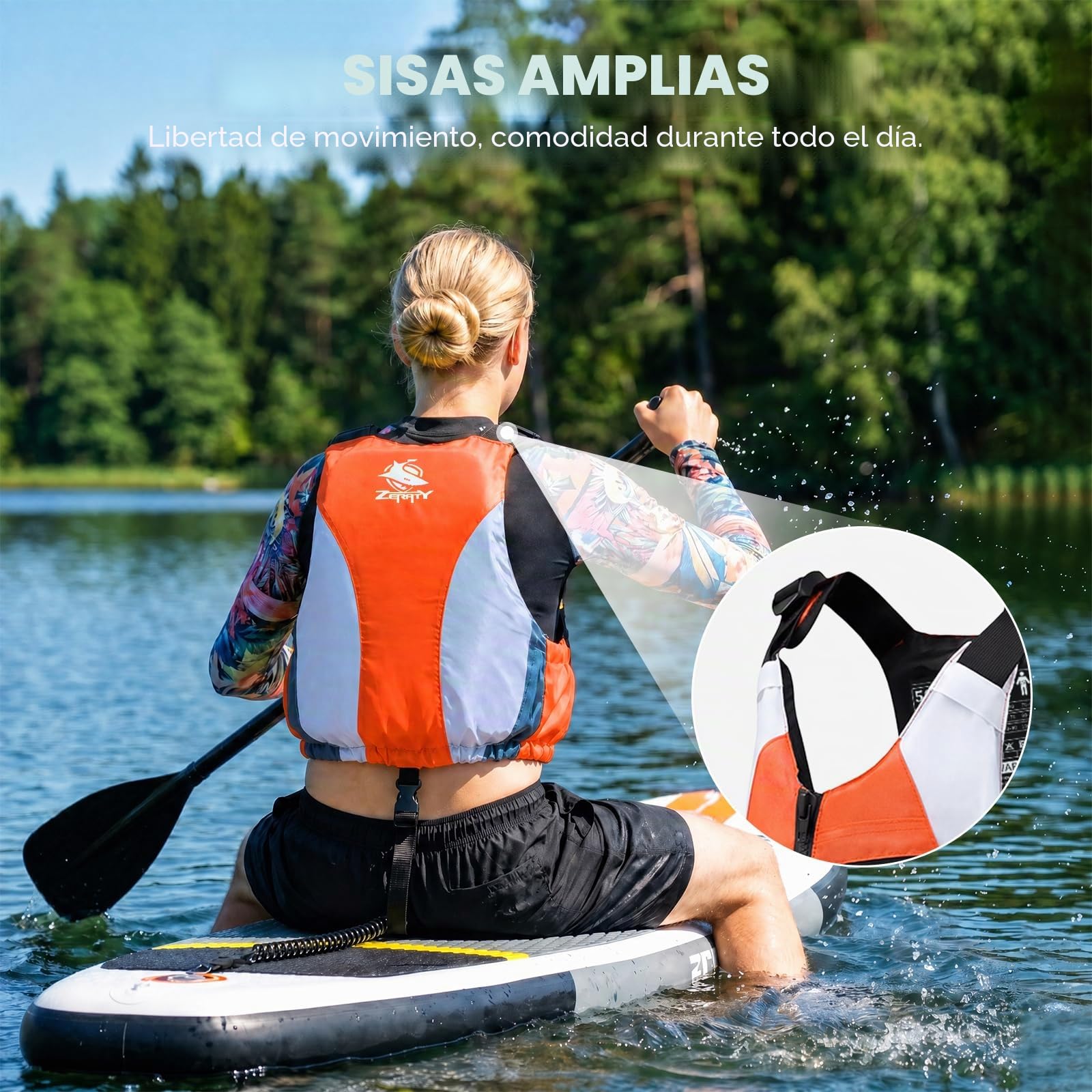 Zeraty - Chaqueta de natación para Adultos, Chaqueta Flotante para Pesca, Vela, Surf, navegación, Kayak para Deportes acuáticos