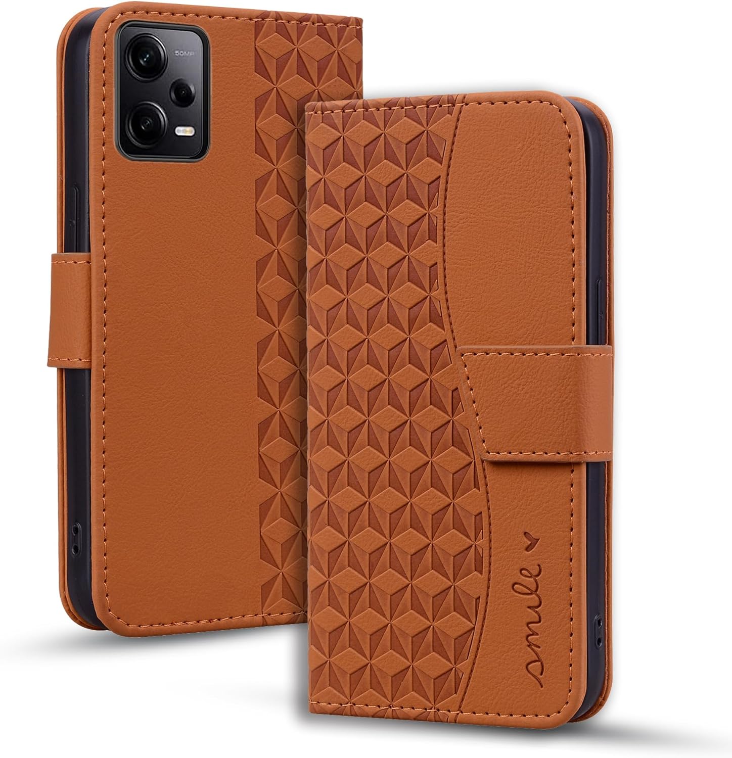 EASSGU Custodia per Redmi Note 12 Pro+ 5G / Redmi Note12 ProPlus (6.67 Inches), Cover per Telefono in Stile Business con Retro in PU Pelle - Zaffiro
