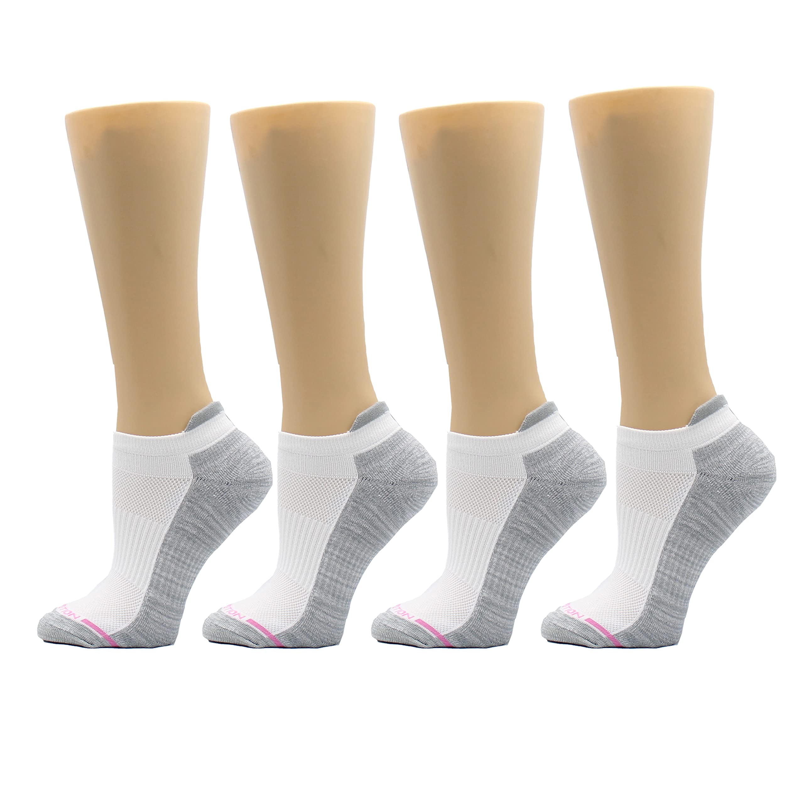 Dr. Motion 4 Pairs Compression Socks for Women, Low Cut Ankle