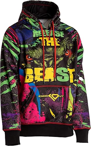 Miniatura 3 de KO Sports Gear - Wrestling Kit - Includes Singlet, Hoodie, & Wrestling Shorts (Release the Beast, Youth Small)