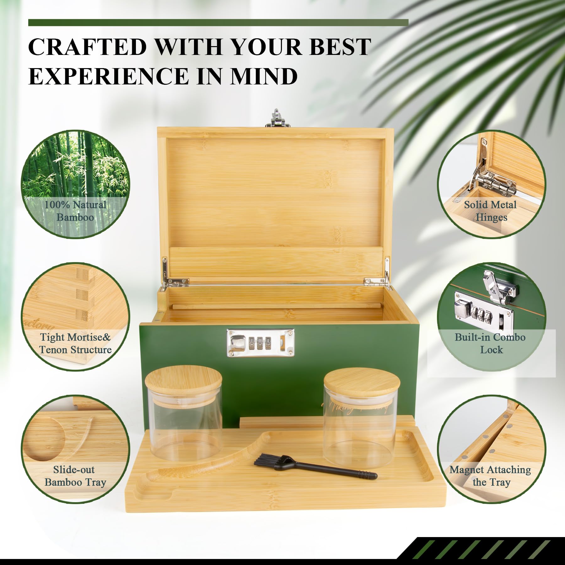 Amazon.com: Viking Factory Large Bamboo Storage Box with