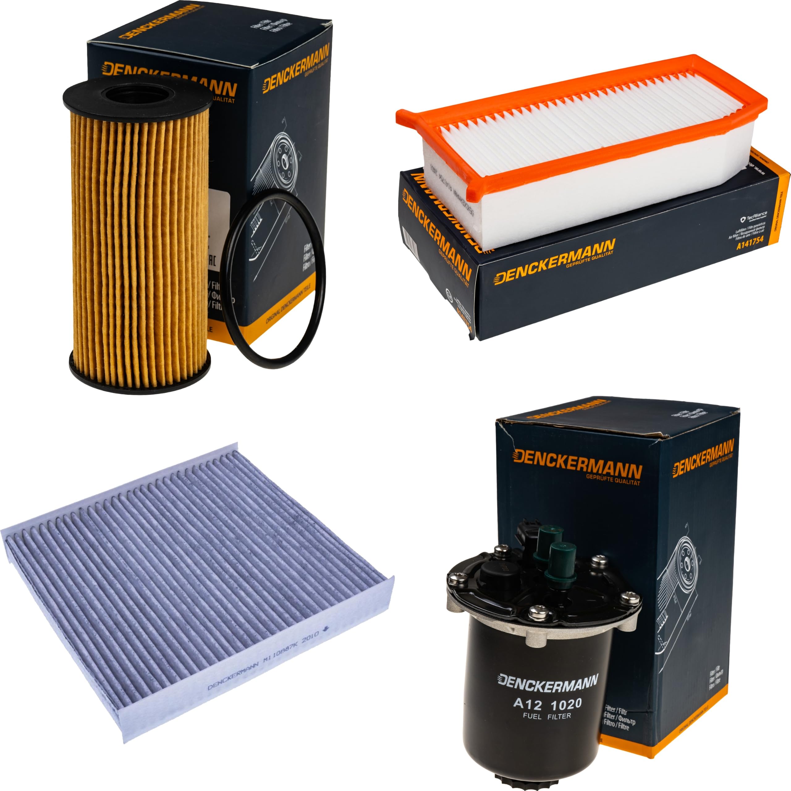 Il kit di ispezione contiene filtro olio, filtro aria, filtro abitacolo, filtro ai carboni attivi, filtro carburante per Duster Logan MCV II Sandero
