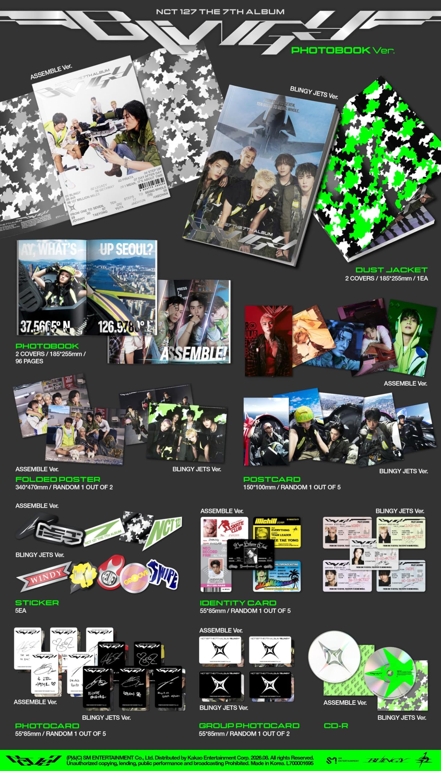 Amazon.co.jp: (フォトブック ASSEMBLE Version) NCT 127 BLINGY 7th