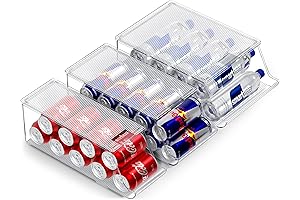 Sorbus Mini Can Organizers for Refrigerator - Small Soda Dispenser for Cans...