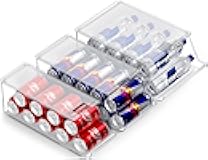 Fridge & Pantry Can Organizer - 3 Size Dispenser for Standard, Skinny Cans & Water Bottles