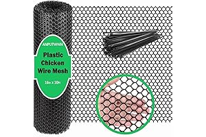 Upgraded Plastic Chicken Wire Fence Mesh For Garden Poultry Fencing