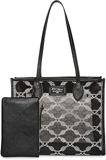 Glam Mesh Stone Tote, Black