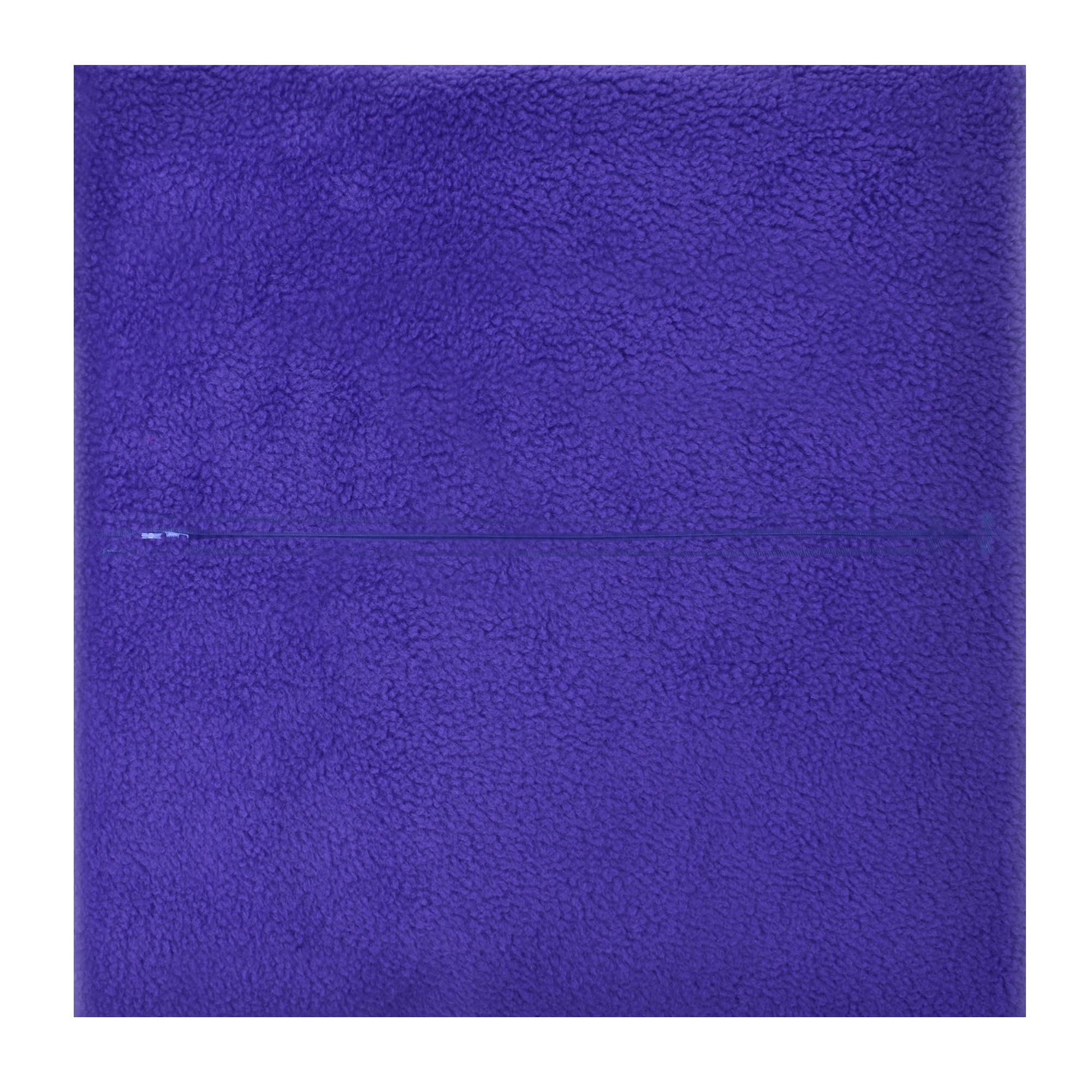 HappySnapGifts Cushion Back with Zip - (40cm Square) (Fleece Fabric - Royal Blue)