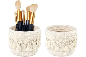 Stunning Macrame Makeup Brush Holders for Boho-Chic Decor