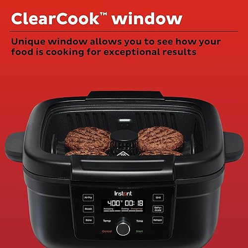 Miniatura 5 de Instant Freidora de aire 6 en 1 y parrilla interior con horno, recalentamiento y deshidratación, de los fabricantes de Instant Pot, con filtro que