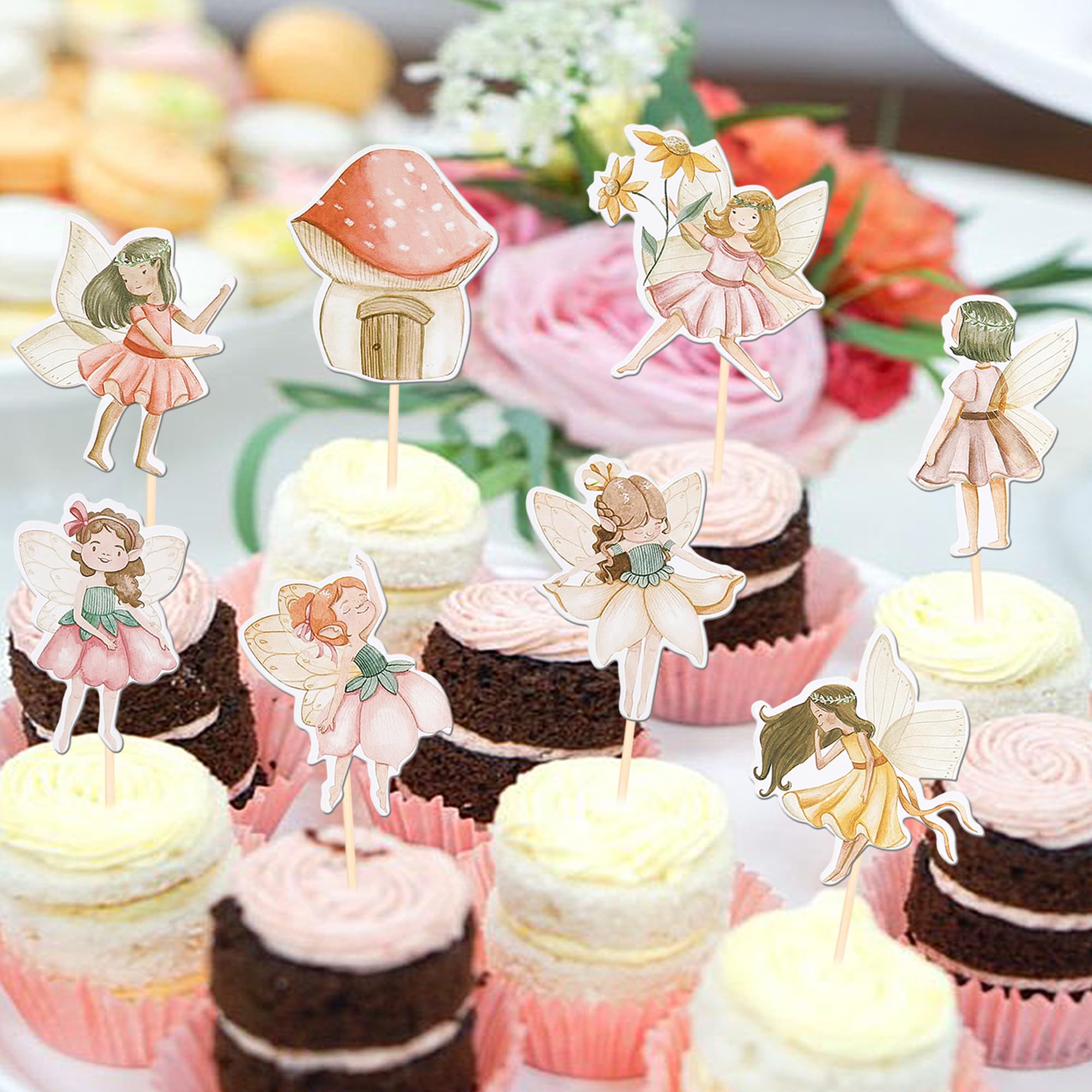 Aazon.co: Zopeal 3 Tier Floral Tea Party Cupcake Stand Decorations - View #11