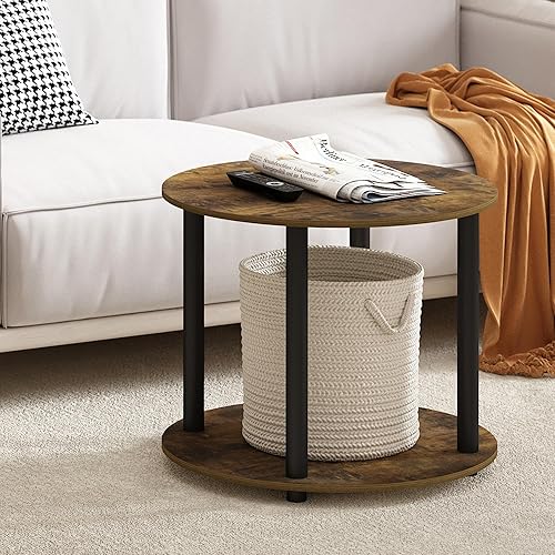 Miniatura 69 de Furinno Mesa de centro de diseño simple, nogal Columbia/negro Columbia Nogal/Negro,Marrón oscuro,2-Marrón oscuro,Roble Francés/Negro,Pino