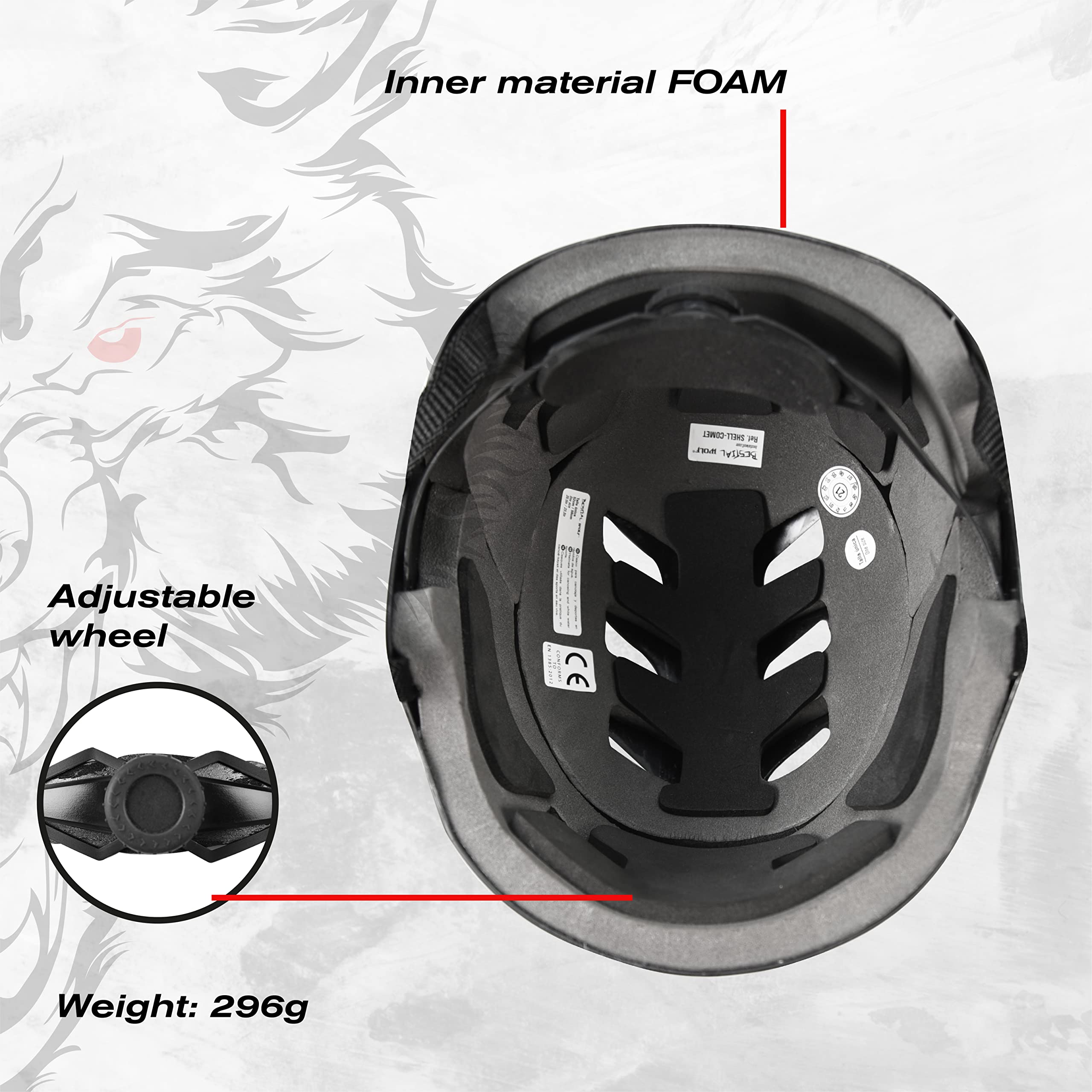 Casque KSP Bullet Homologué Sports Nautiques - Léger 400g, Réglage Double, Cache-oreilles - Kitesurf, Windsurf, Kayak