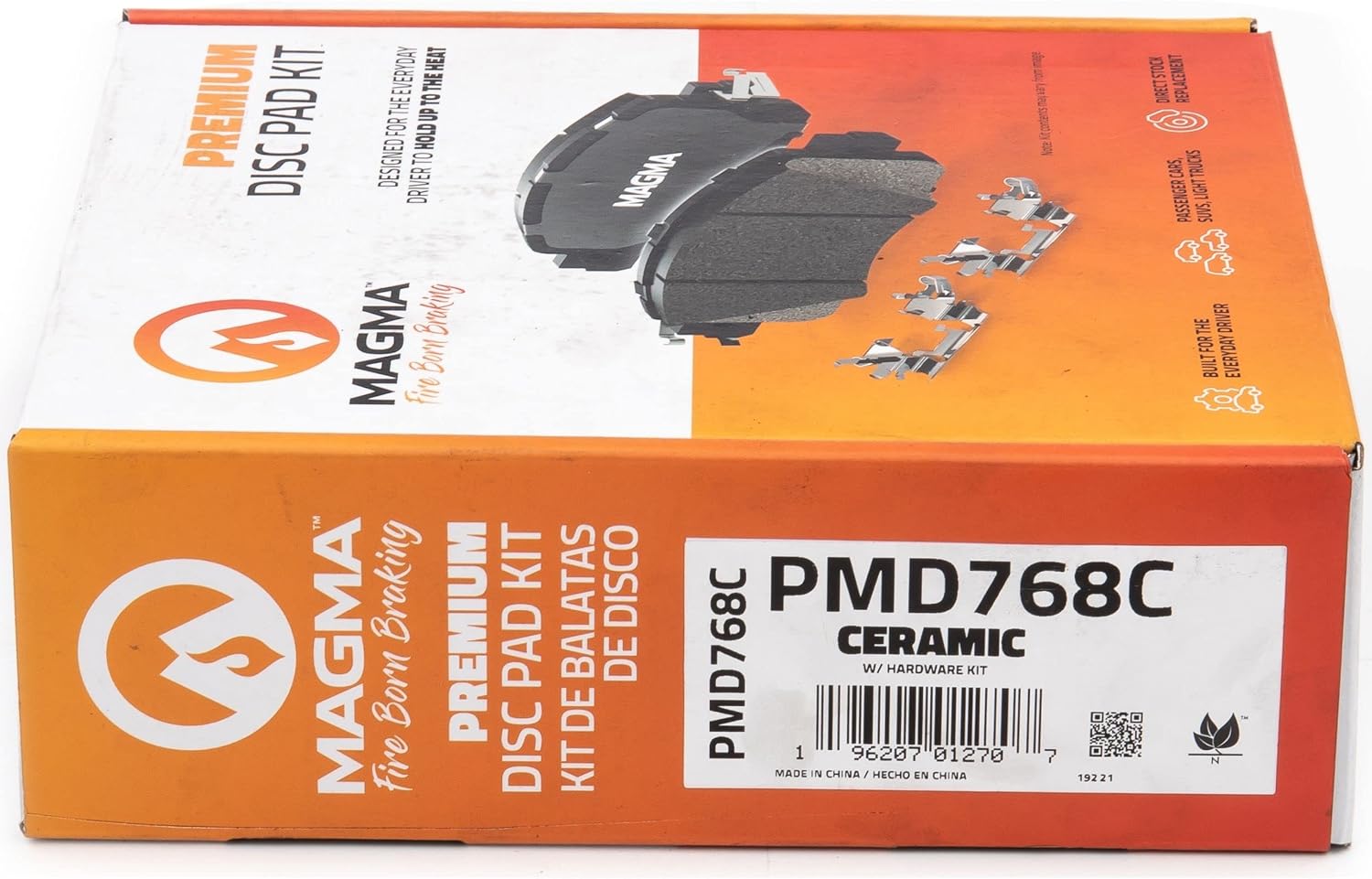 MAGMA Premium PMD768C Ceramic Brake Pads, Front