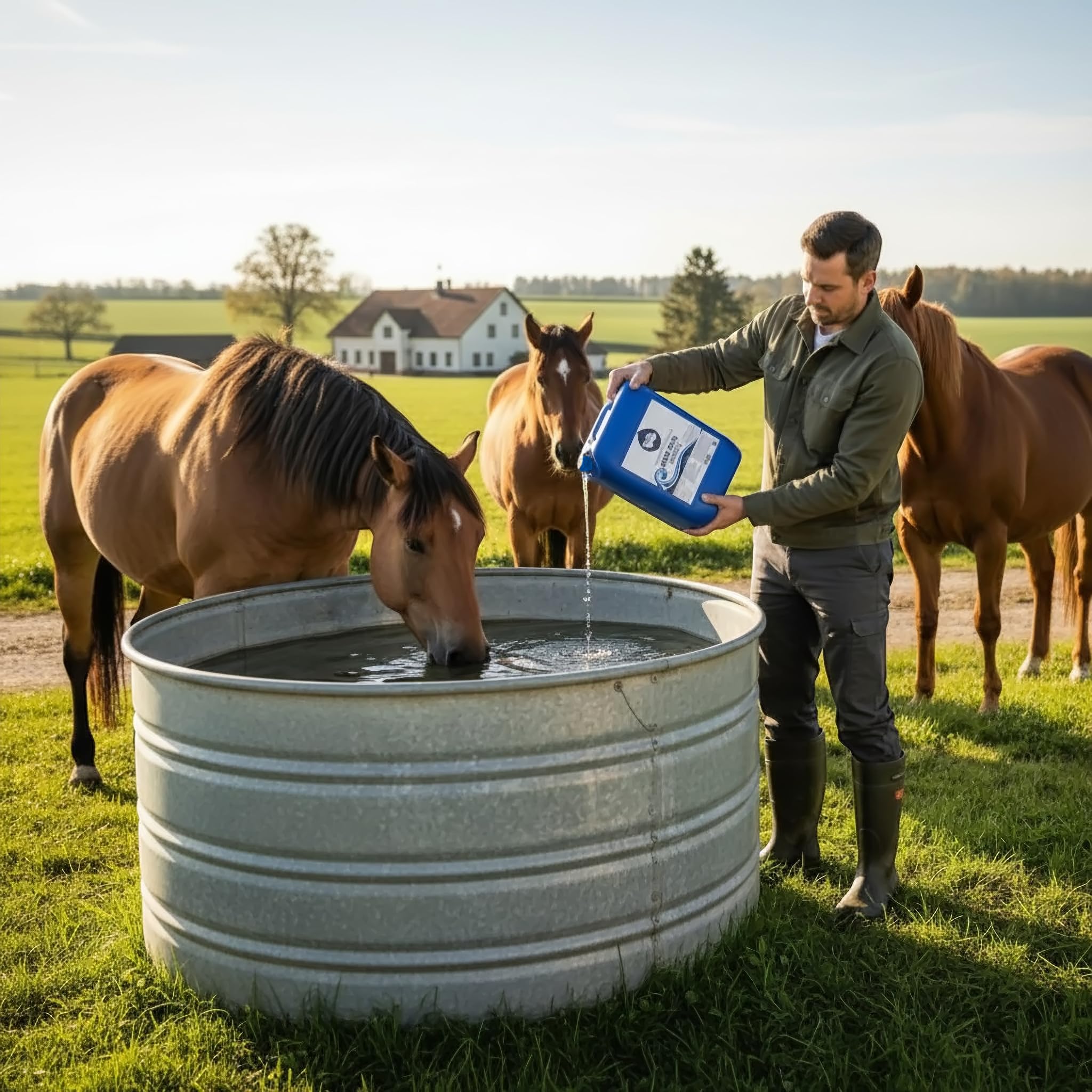 ADD.ONE Bidón desinfectante de agua potable de 5 litros para 1500 litros de agua para caravanas, camping, exteriores, animales y barcos