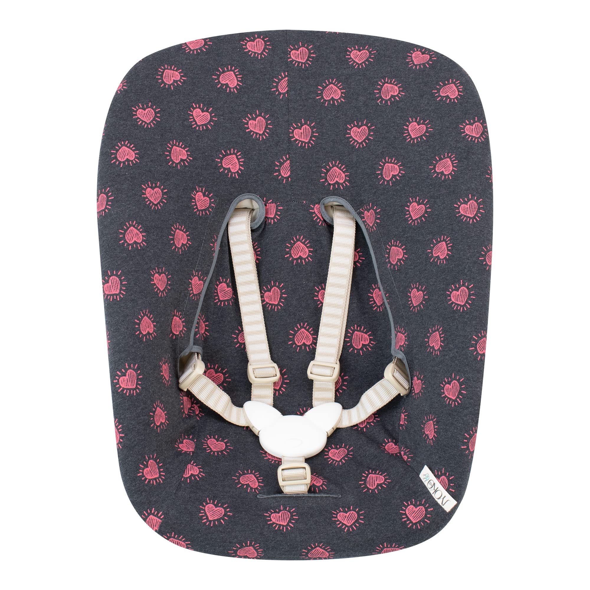 JYOKO KIDS Bezug kompatibel mit Stokke Newborn (Fluor Heart)