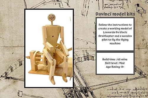 Miniatura 5 de Pathfinders Leonardo DaVinci, kit para armar ornitóptero de madera.