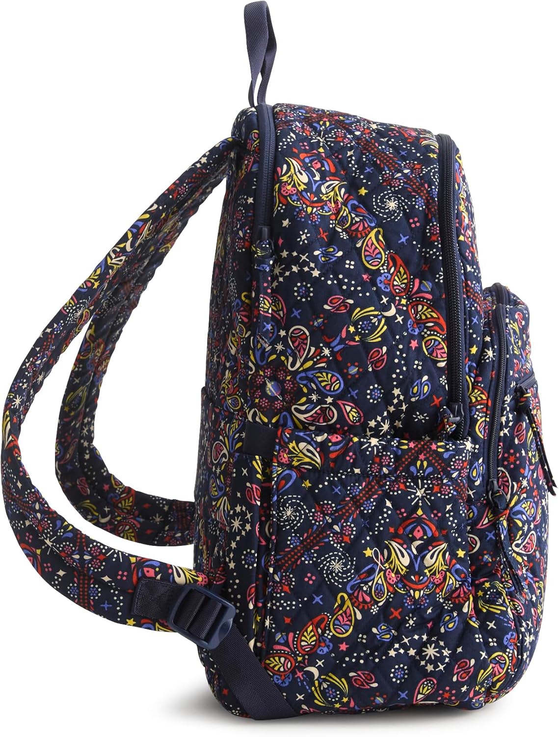 Vera Bradley Women's Premium Cotton Bancroft Backpack, Starry Paisley, One Size