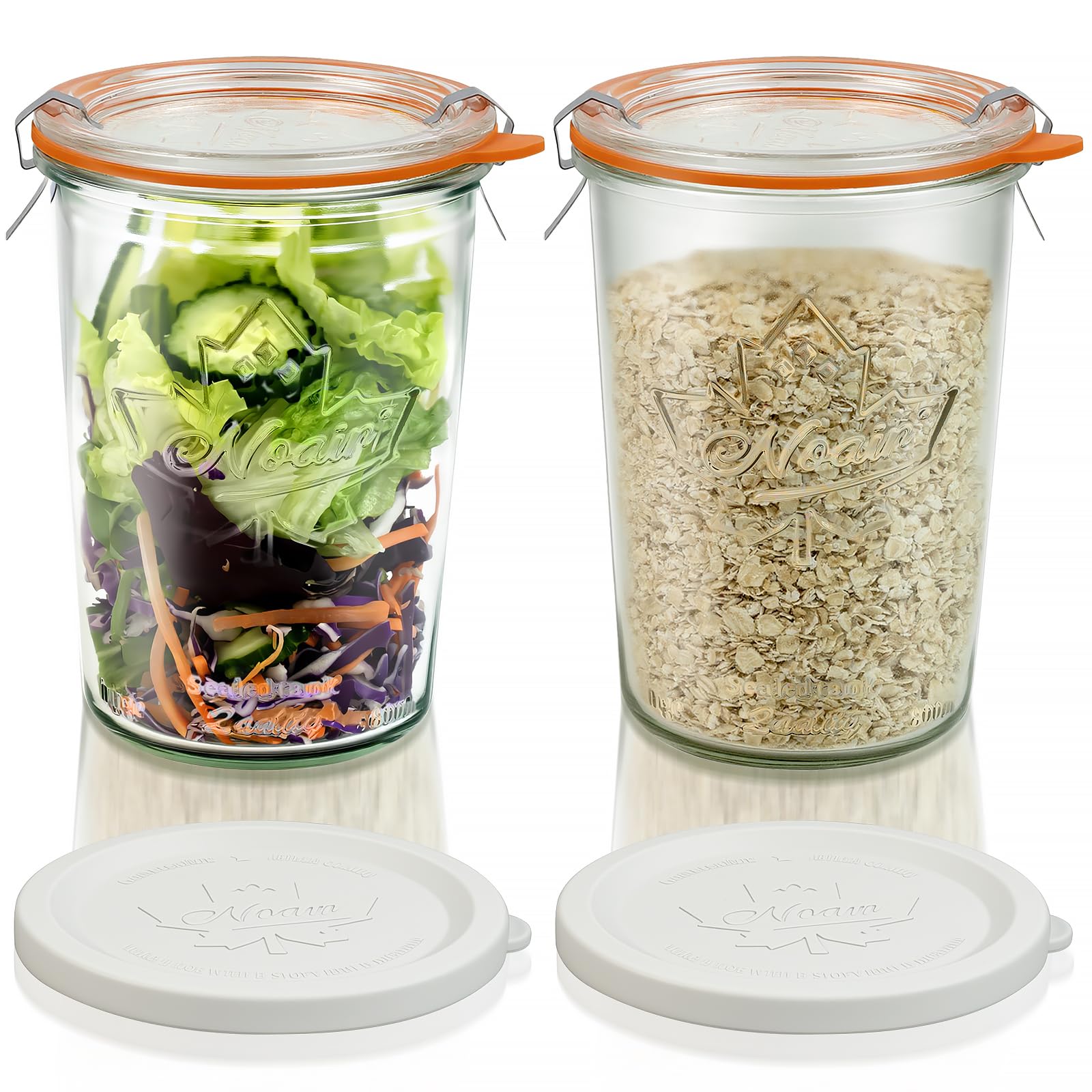 Freshmage 27 oz Canning Jars 2 Pack