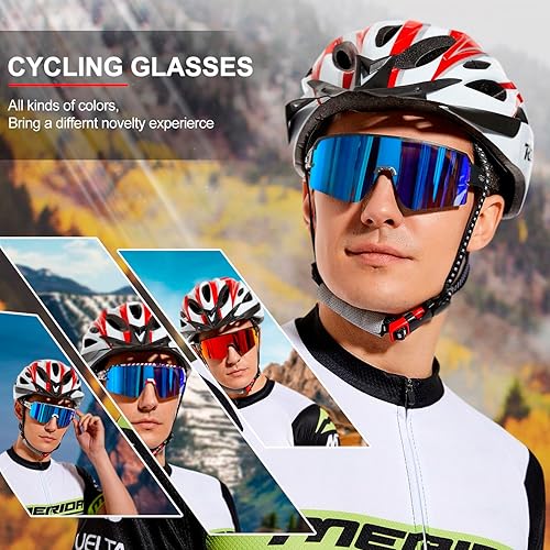 Miniatura 2 de SPOSUNE Gafas de ciclismo polarizadas para hombres y mujeres, protección UV400, gafas de sol deportivas para béisbol, correr, pesca, equitación