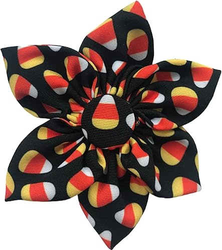 Huxley & Kent Molinete para mascotas  Plaid-o-Lantern (grande)  Accesorio de collar de velcro de Halloween para perrosgatos  Divertido accesorio