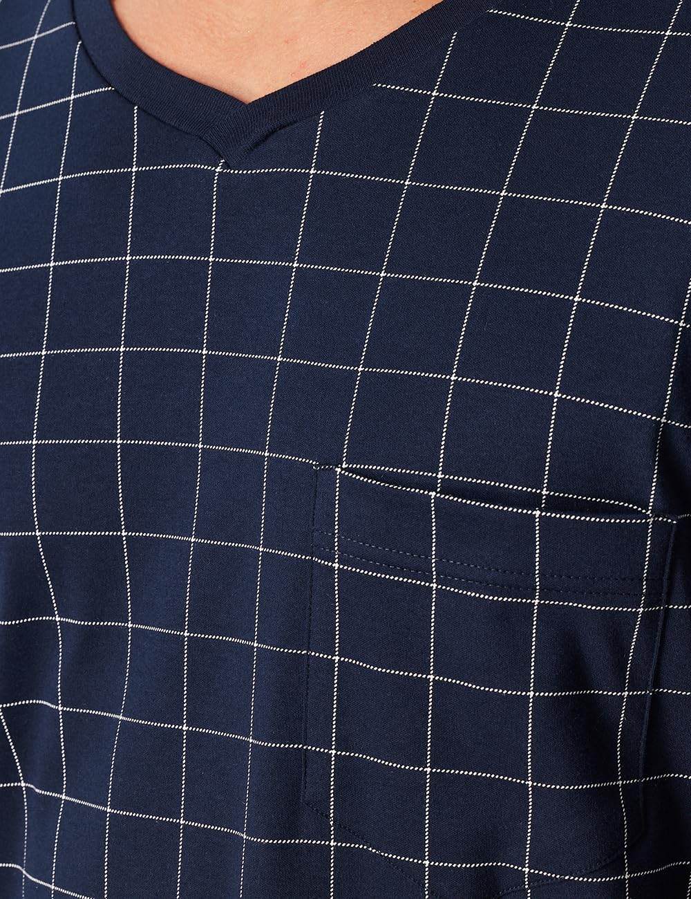 Schiesser Herren Schlafanzug lang mit Knöpfen wärmere Baumwolle - Fein Interlock