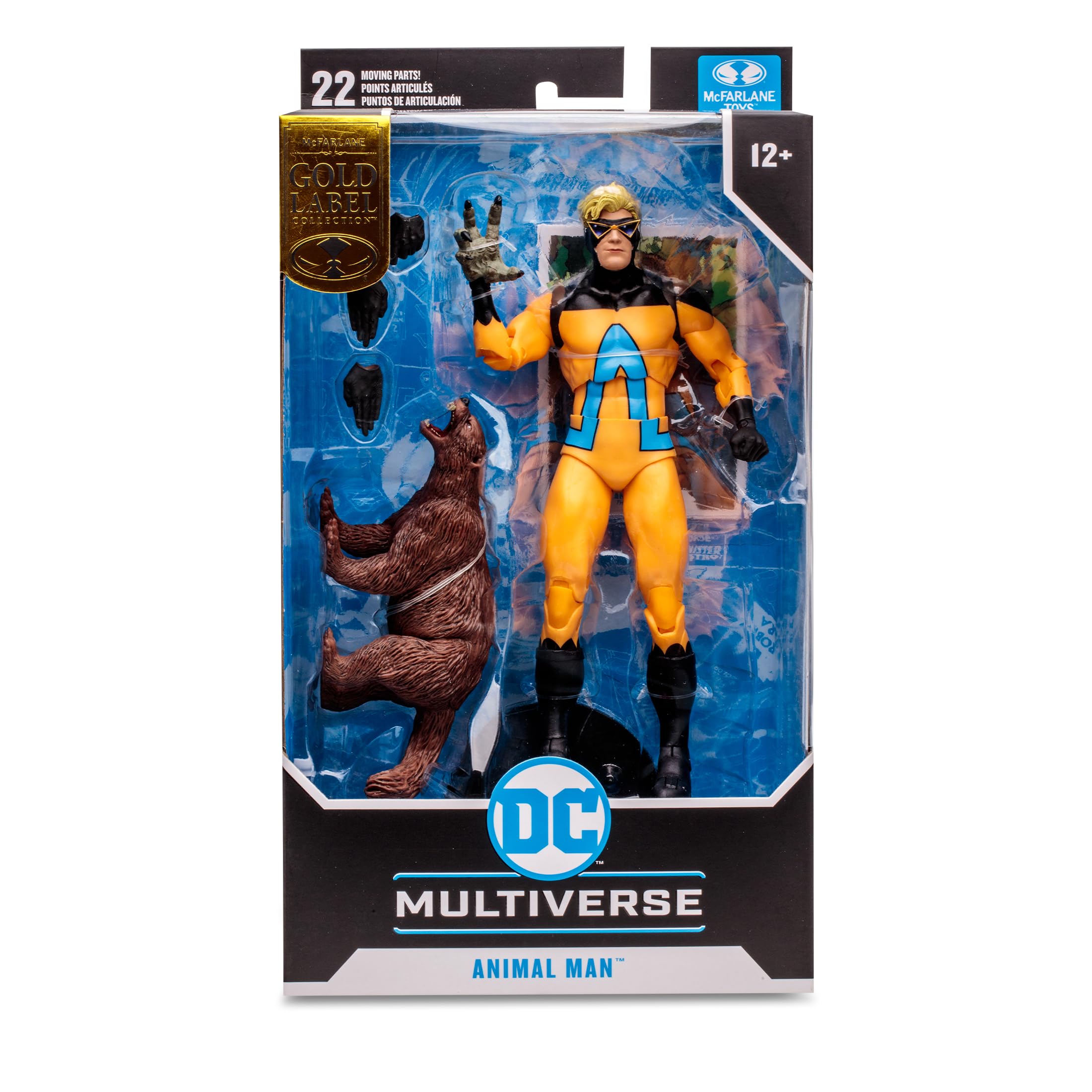 DC Multiverse Animal Man (The Human Zoo) Gold Label - Action figure da 17,8 cm