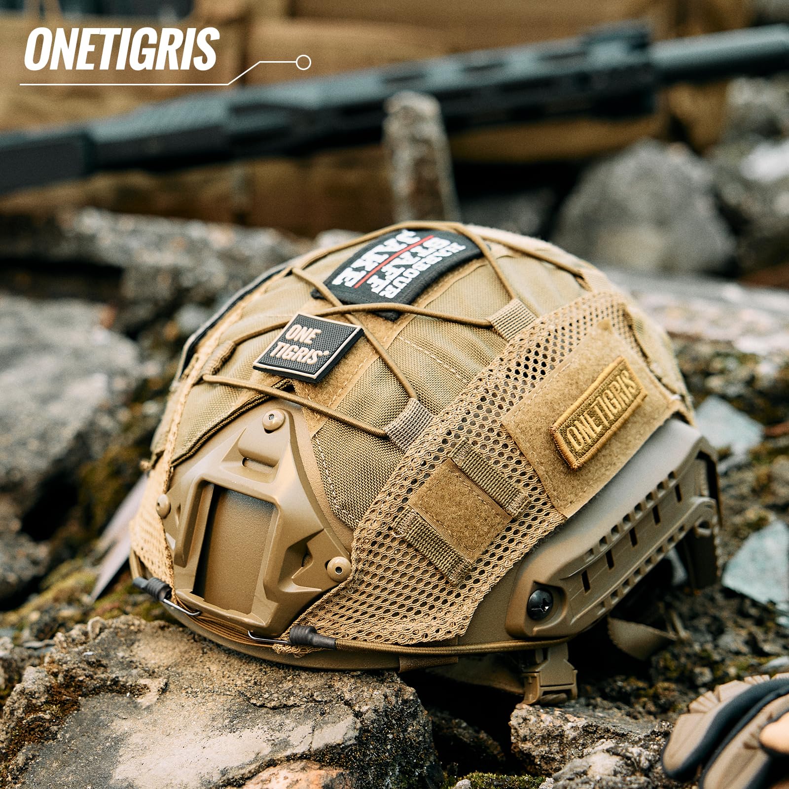 Amazon.co.jp: OneTigris ヘルメットカバー MC ヘルメット保護用