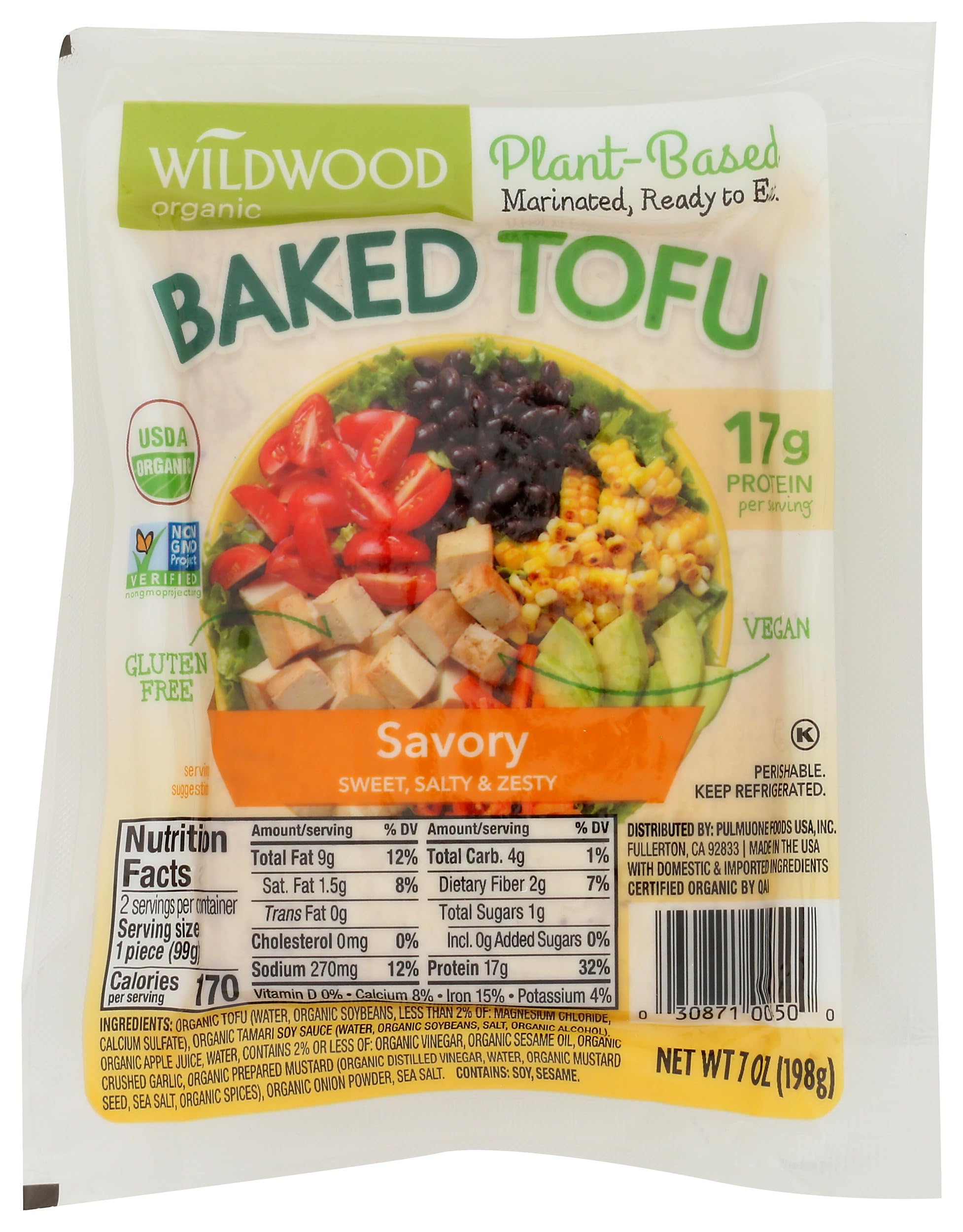Amazon.com: Wildwood, Organic Sproutofu Marinated, Baked Tofu