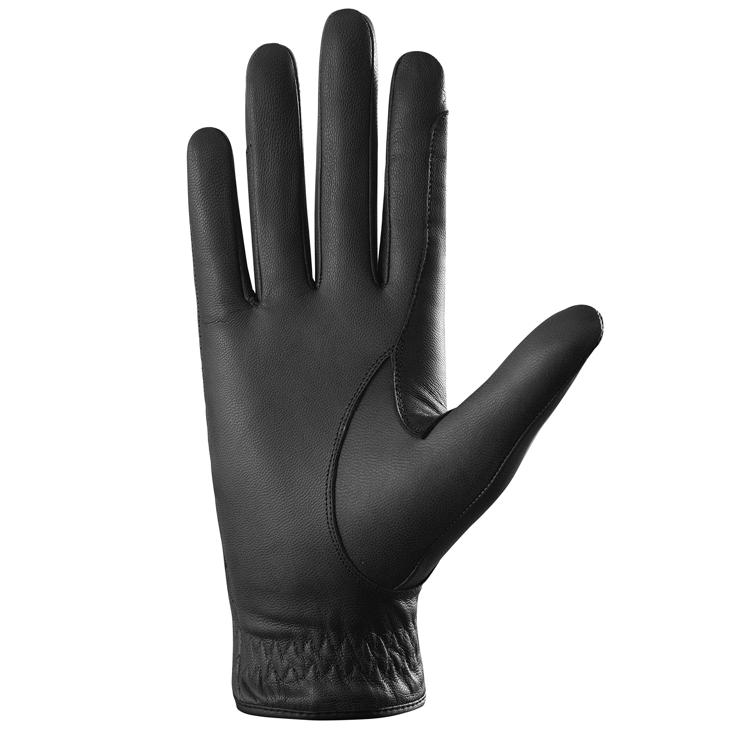 AFE Guantes de equitación de cuero genuino para niños Dublín