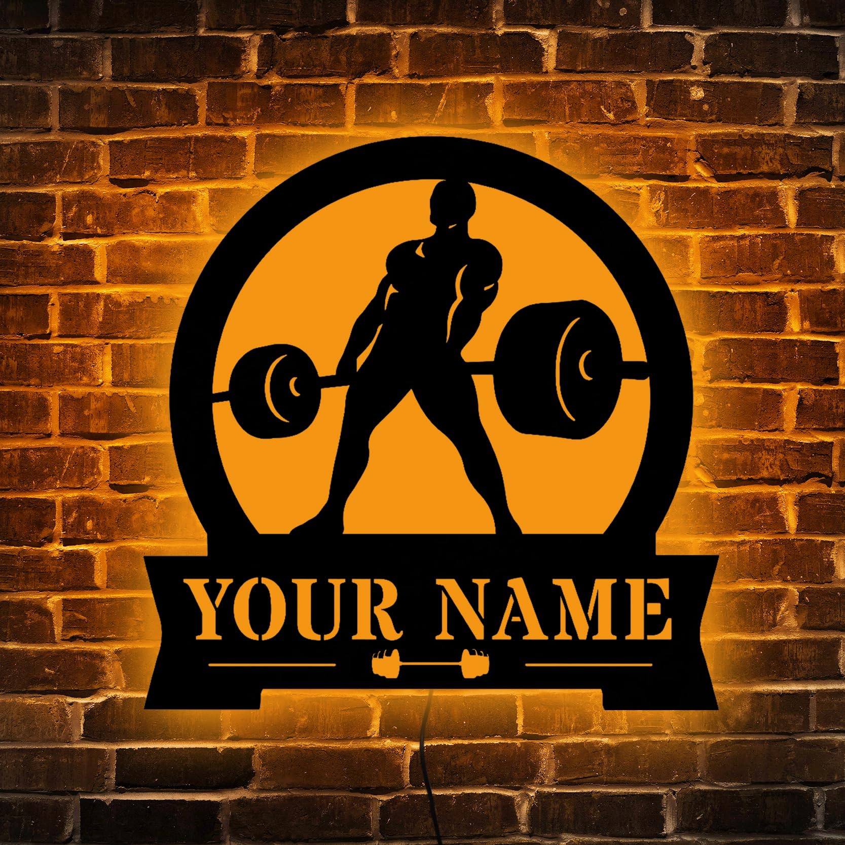 Insegna al Neon con monogramma Deadlift da palestra, insegna da palestra personalizzata per la casa, insegna da allenamento al Neon, insegna da palestra personalizzata, insegna da palestra in metallo