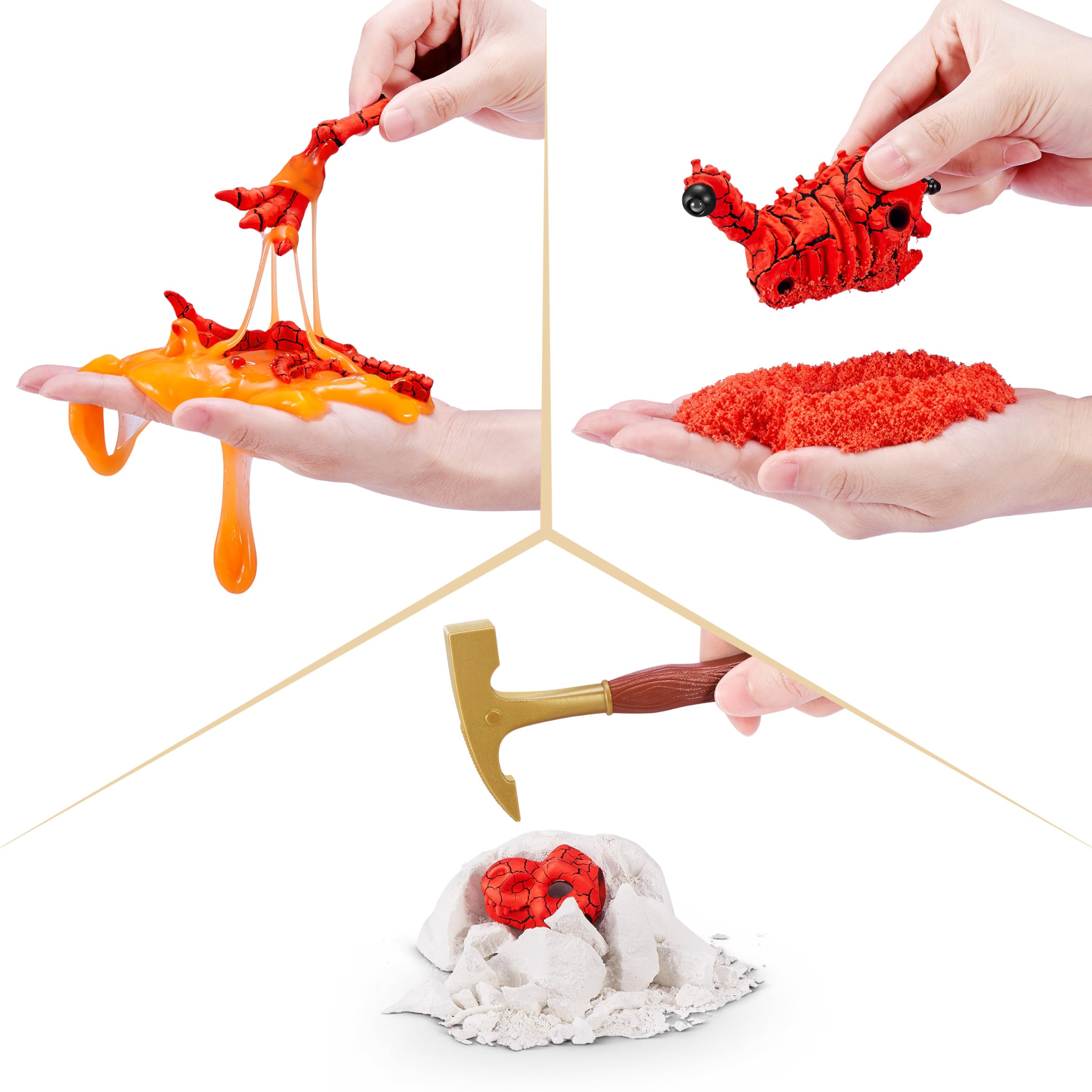 ROBO ALIVE Volcano Dino Fossil Find T-Rex by ZURU Boys 4-8 Dig and Discover, STEM -Excavate Prehistoric Fossils - Image 4