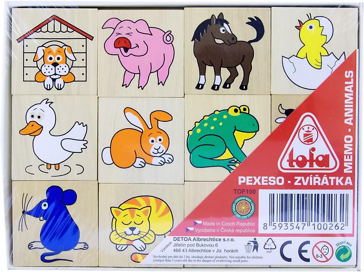 Detoa TOF100 Memory Game with Animals