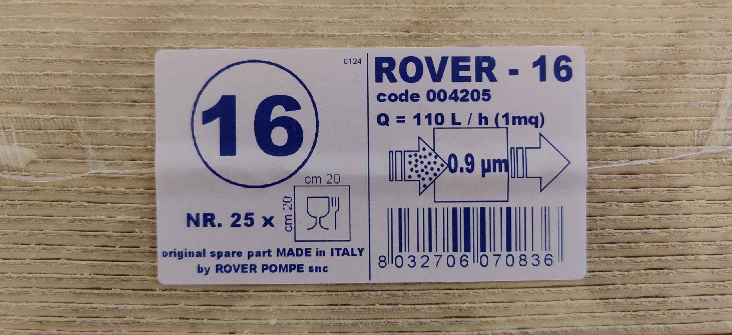 ACC.RI Groupe filtre Colombo 12 filtre pour vin V.16