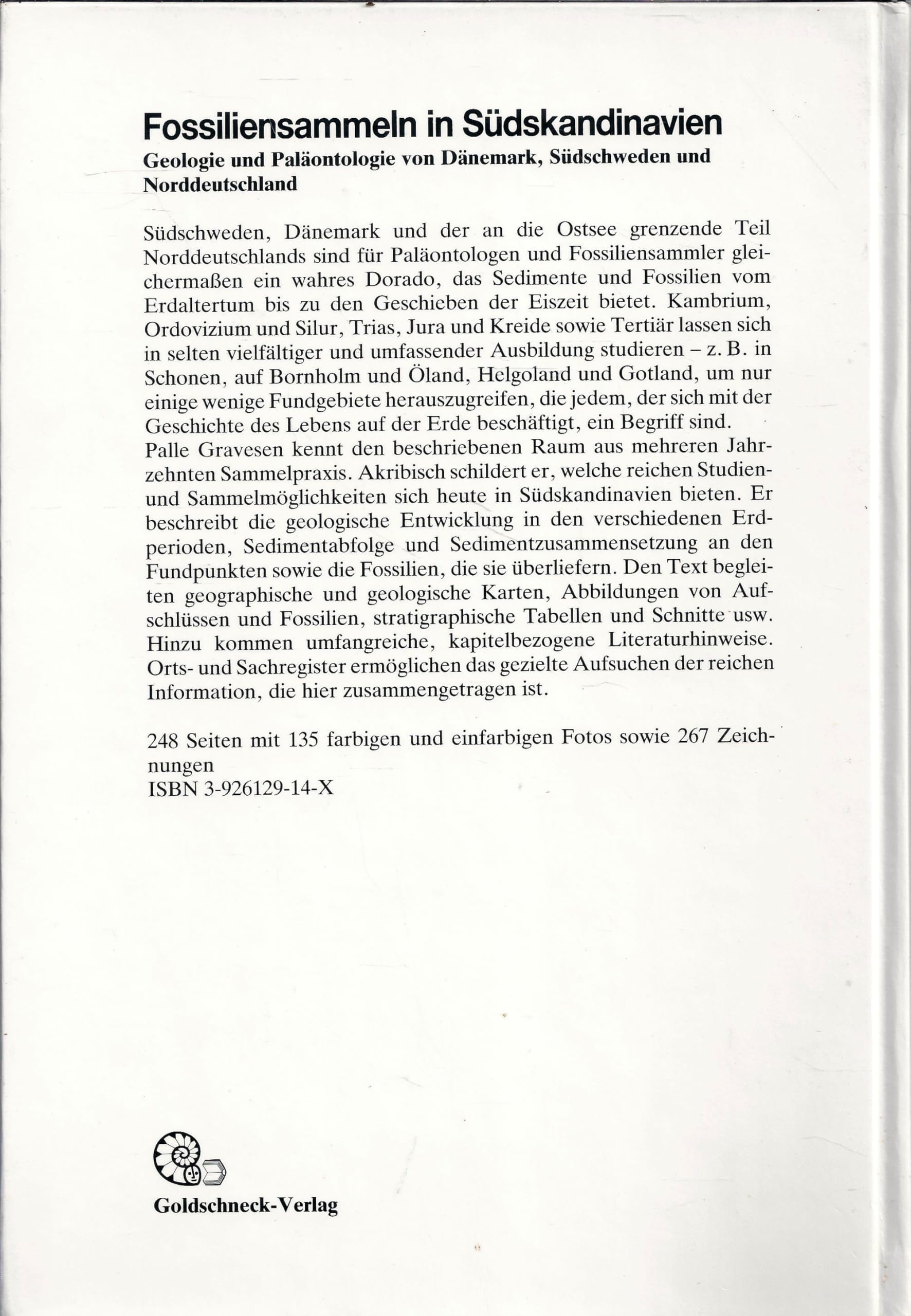 Fossiliensammeln in Südskandinavien. Geologie und Paläontologie von Dänemark, Südschweden und Norddeutschland