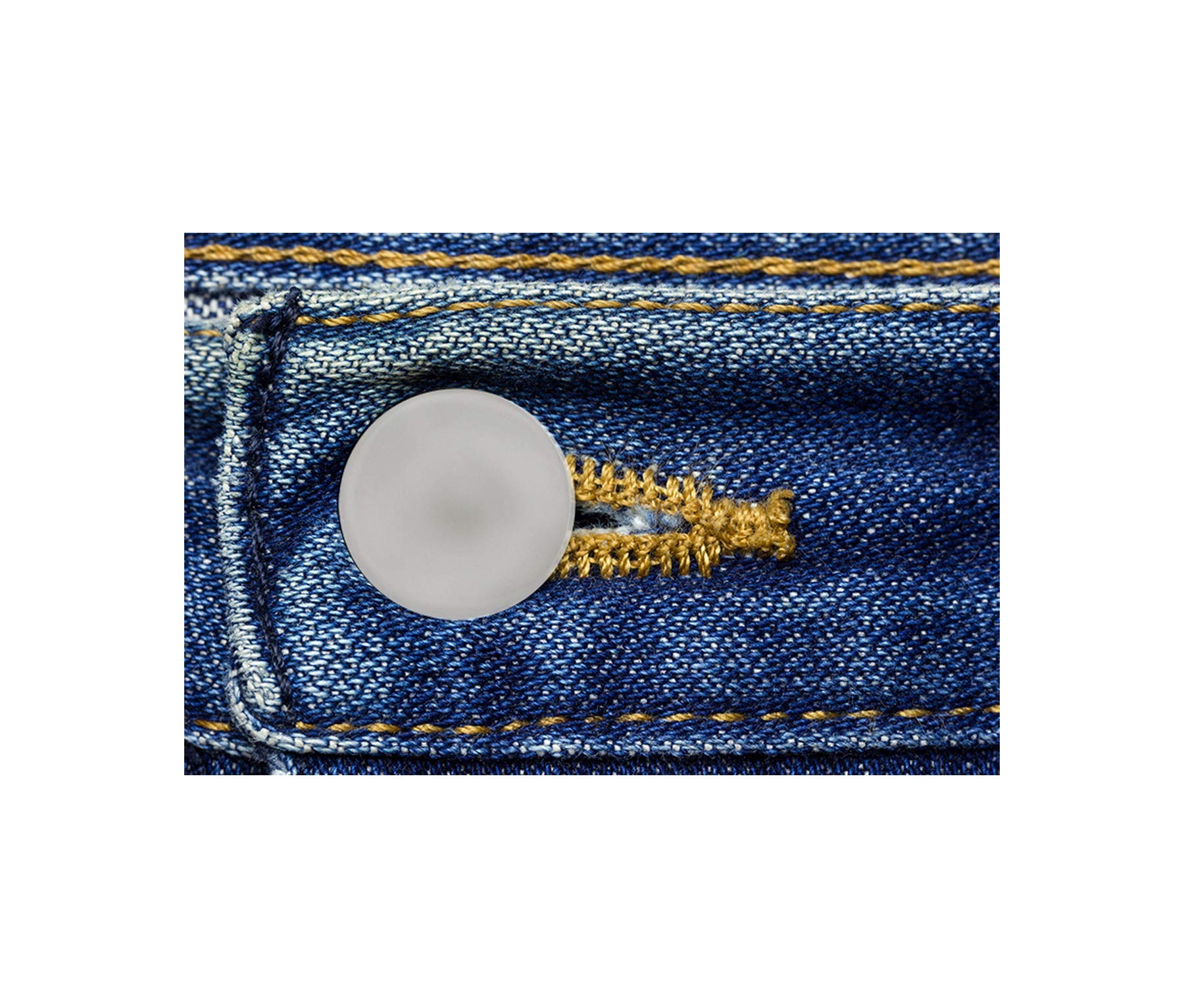 WhollyCoveredButtons Button Covers Prevent Shirt Holes (12-Pack, Clear)