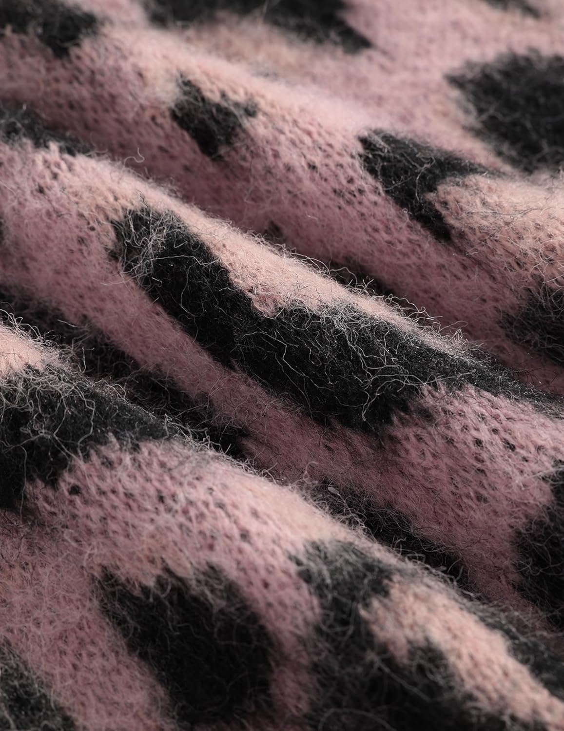 Aelfric Eden Leopard Print Cardigan Sweaters for Women Oversized Cheetah Y2k Crewneck Button Down Long Sleeve Cardigans - Image 7