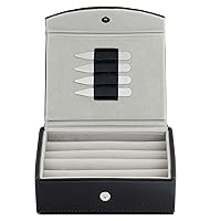 Algopix Similar Product 10 - Mens Leather Travel Cufflinks Ring
