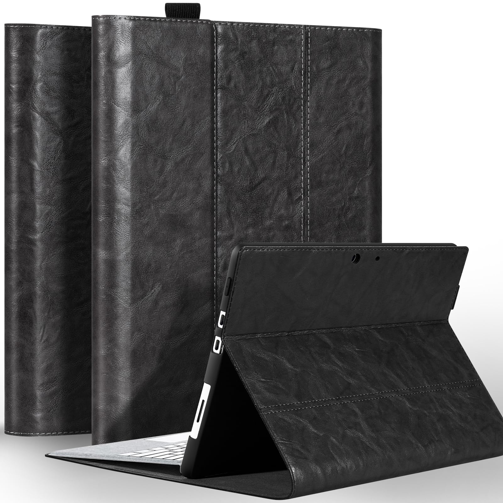 Protection cuir Microsoft Surface Pro 8 avec support stylet intégré - 8