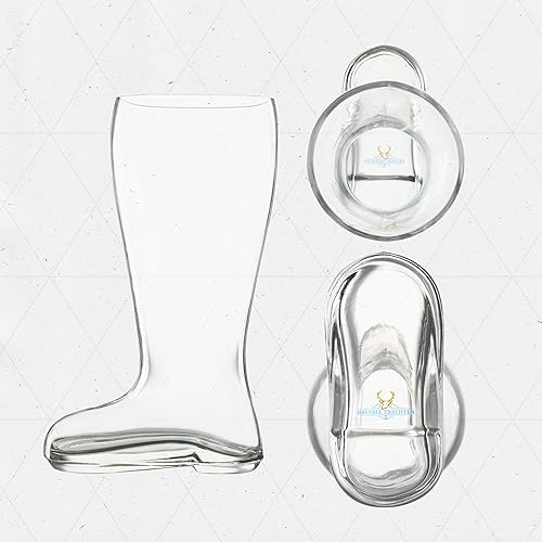 Miniatura 2 de BAVARIA TRACHTEN Das Boot - Vaso de cerveza de 2 litros  Taza de cerveza alemana  Vaso original Das Boot  Estilo de bota de vaquero spaten  Taza de